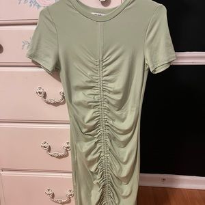 cropped green dress size small